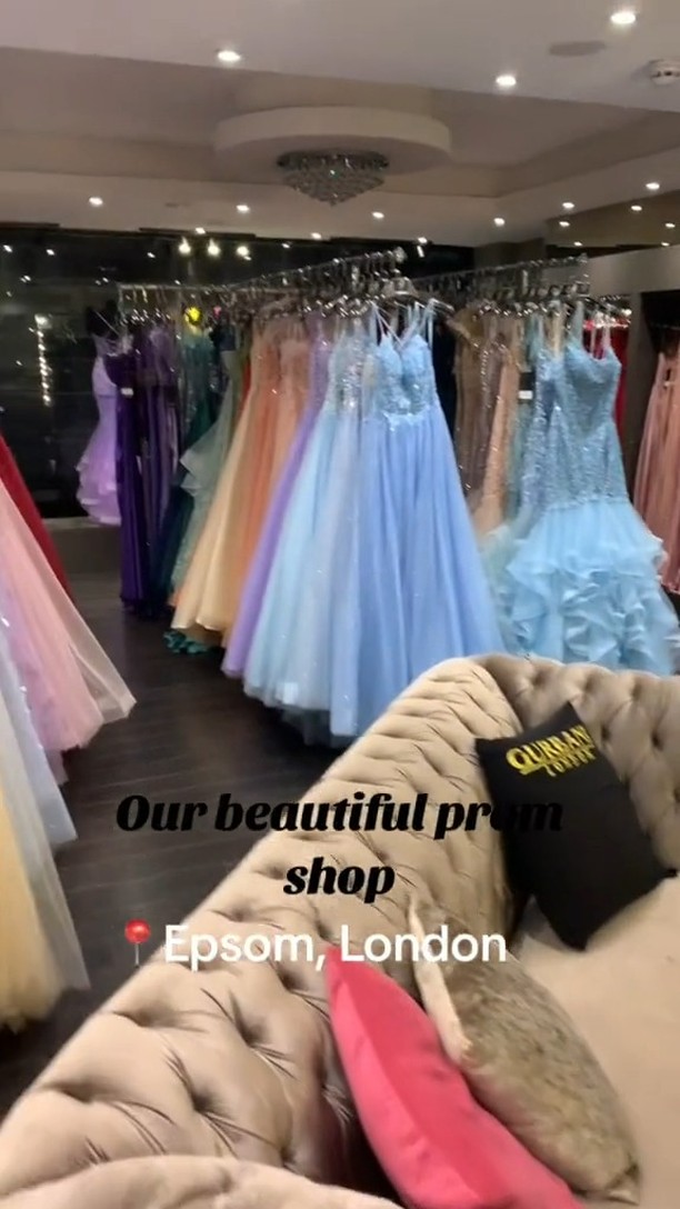 Celebrity prom outlet dress shop cannock